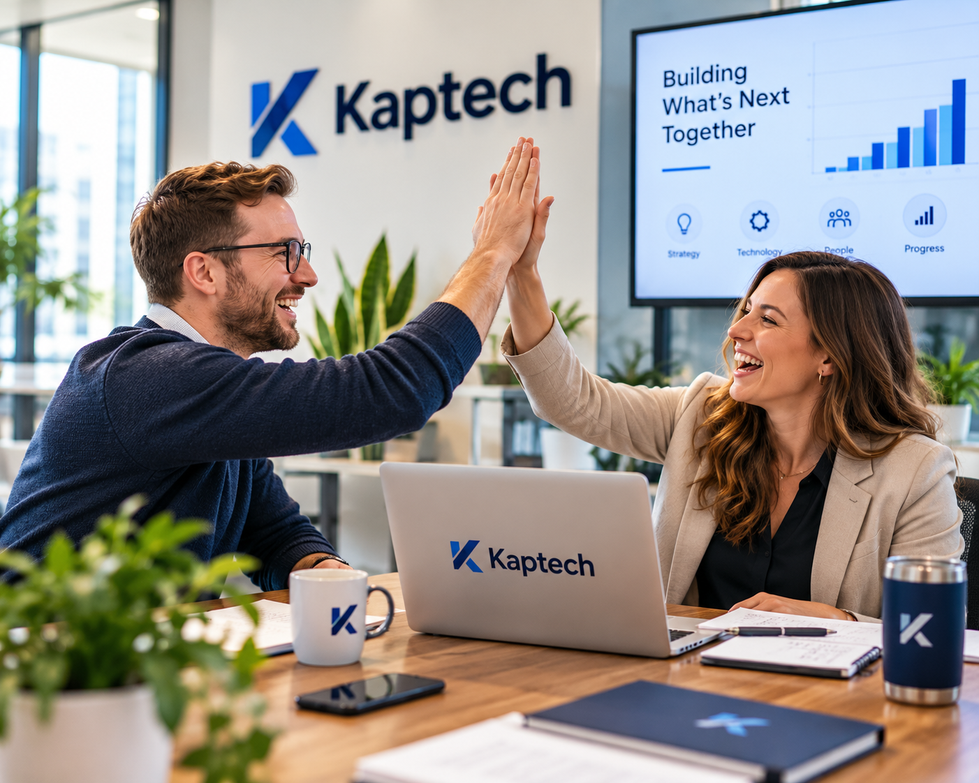 Espaço de trabalho da Kaptech
